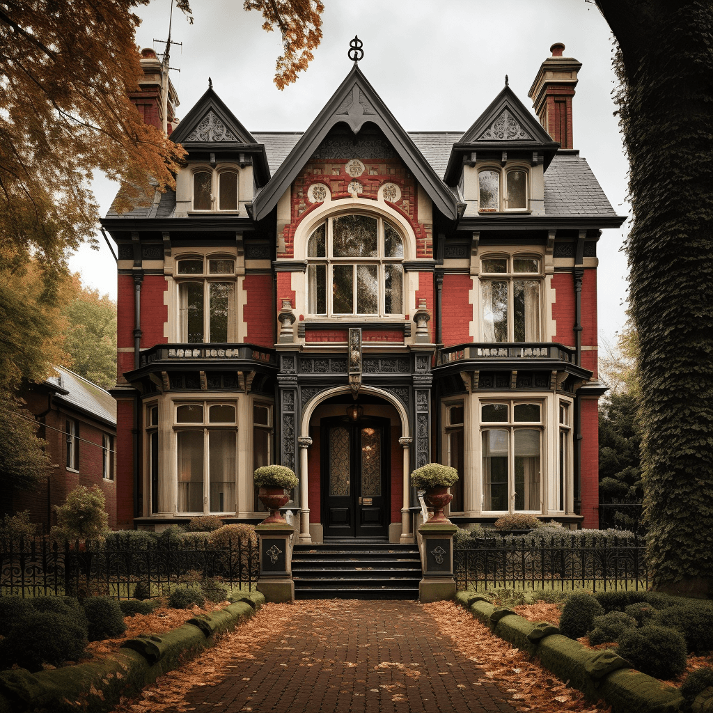 A classic Victorian house front design