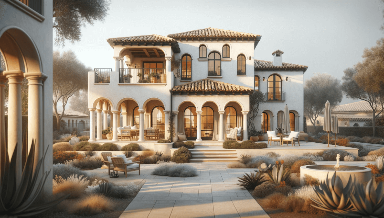 a house designed in a Mediterranean style