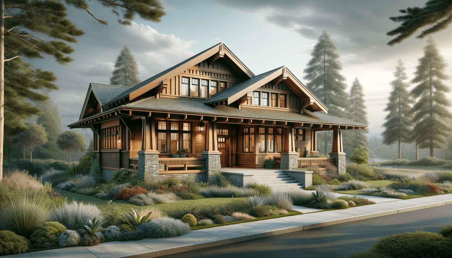 a house designed in a craftsman style