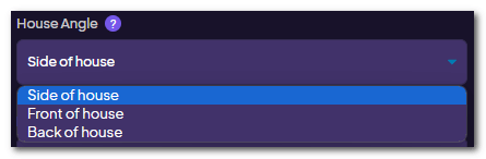 Selecting the House Angle