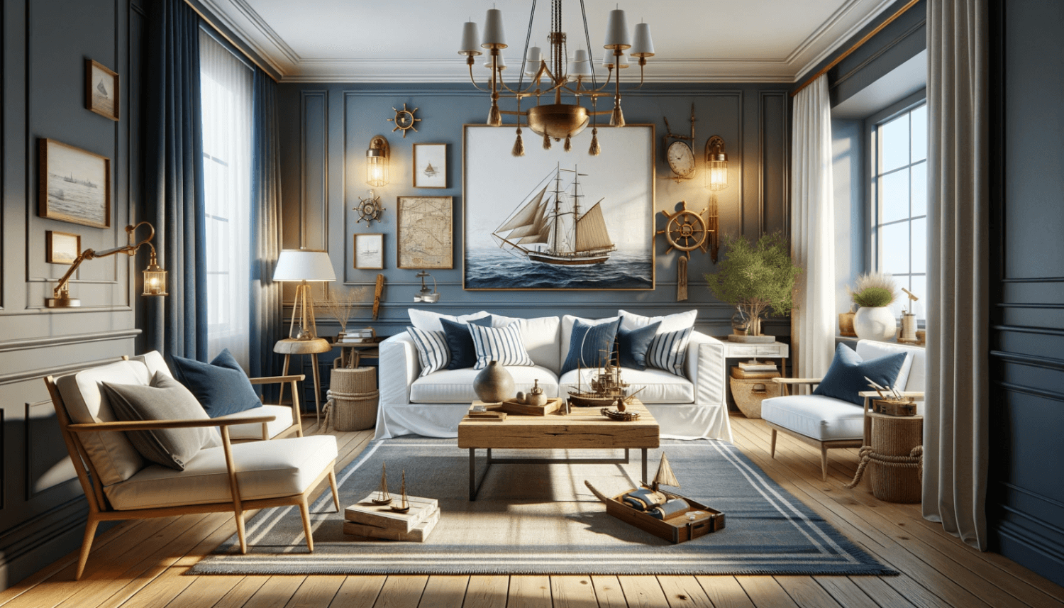 Sailing Home: Transforming Spaces with Nautical Design and AI