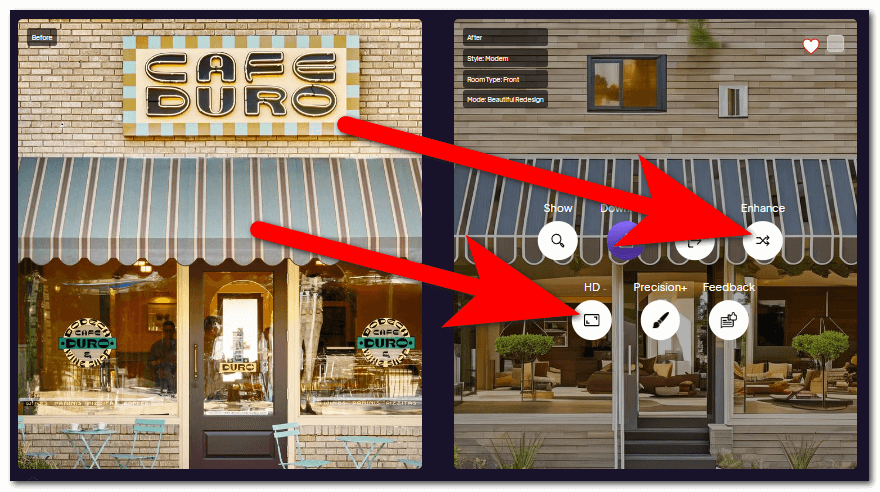 Improve the quality of the photo