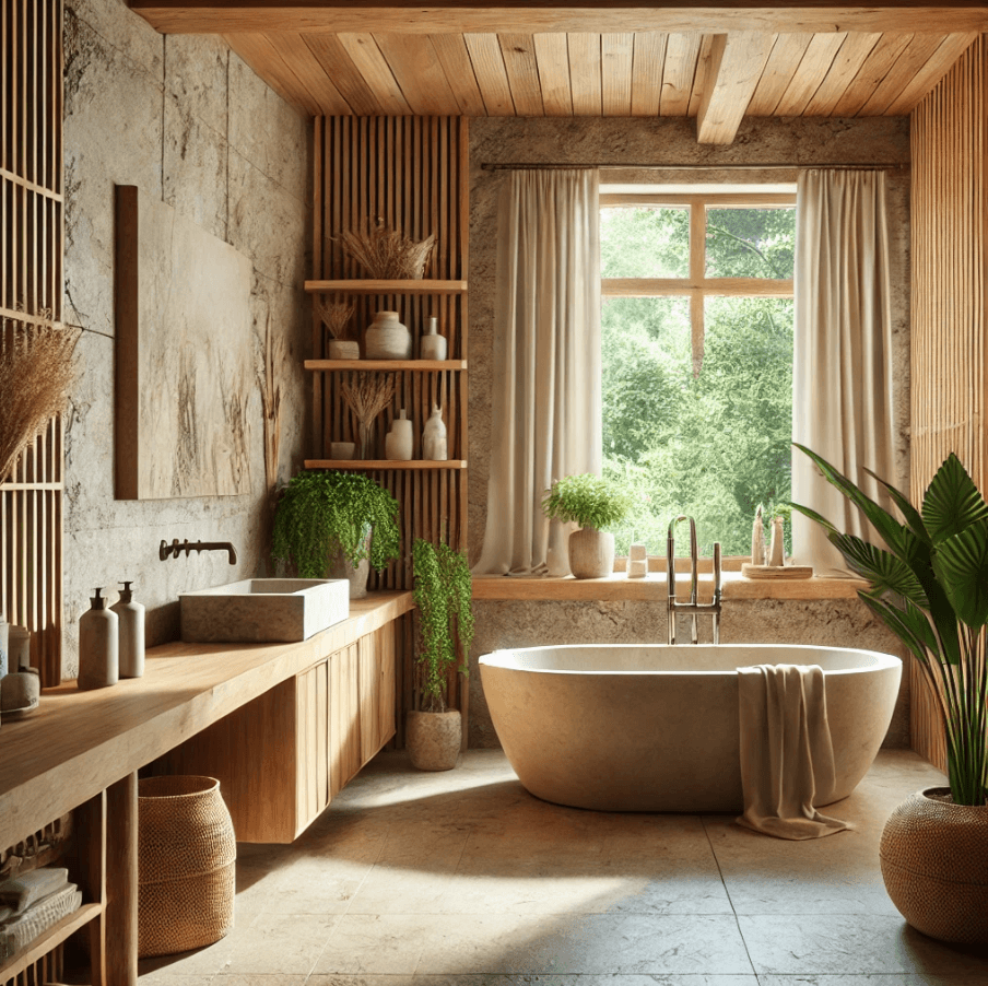 organic-bathroom a bathroom designed in an organic style