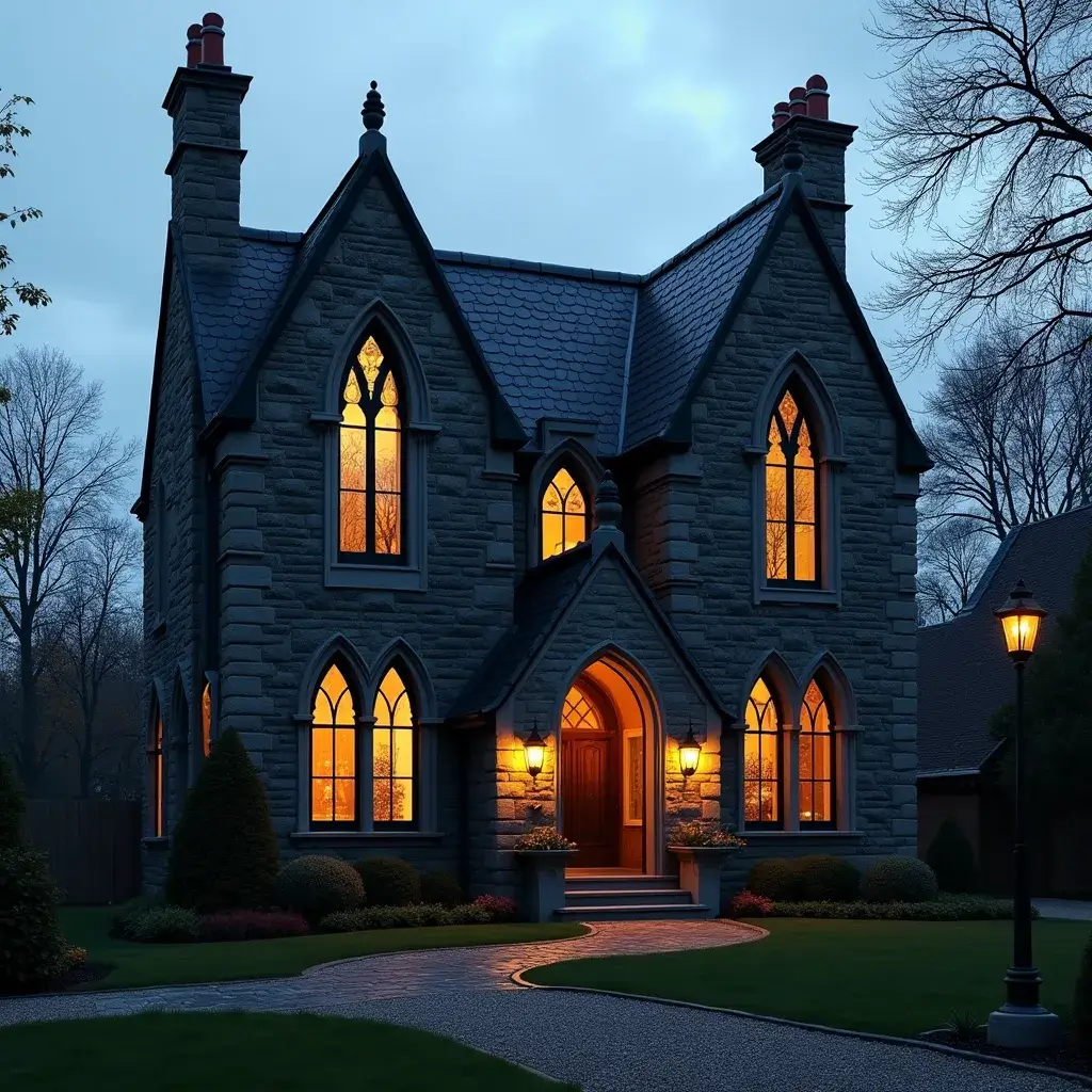 Modern Gothic House Ideas - HomeDesignsAI