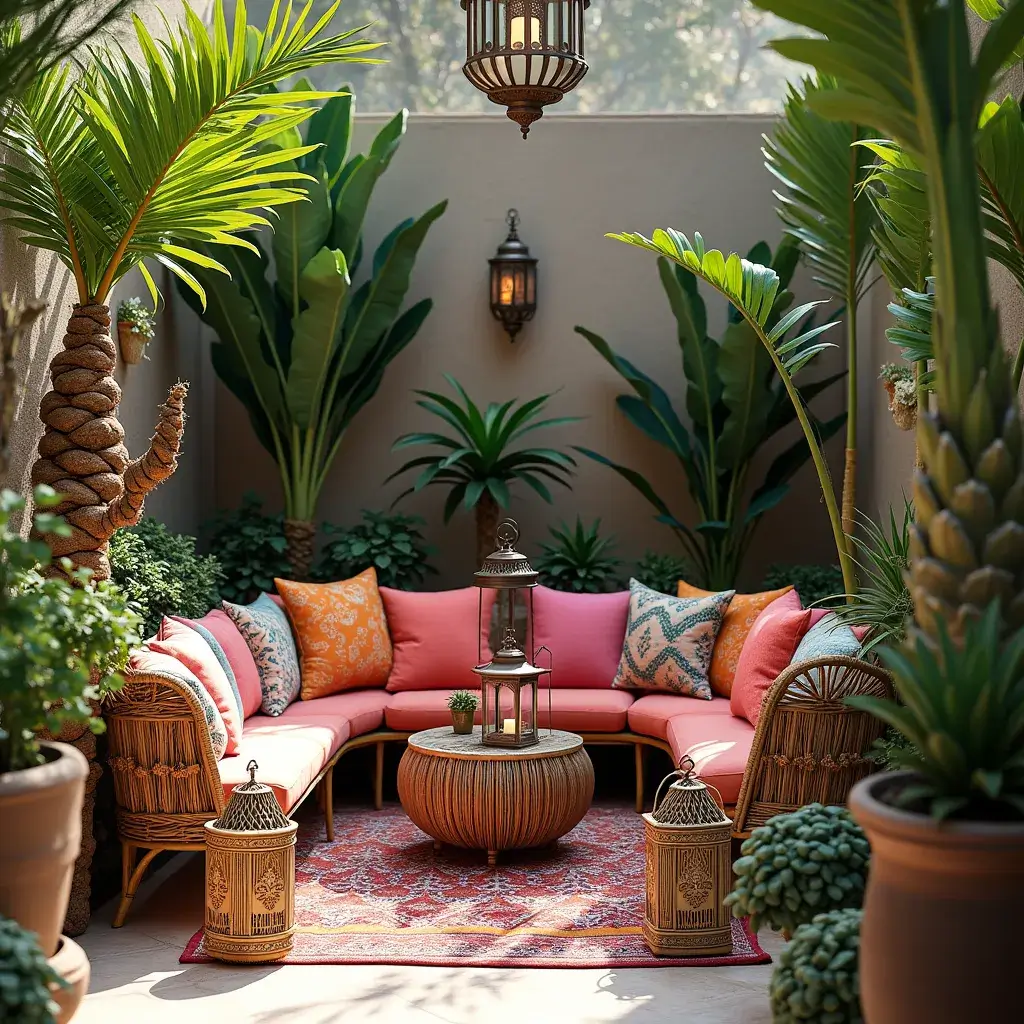 Small Moroccan Garden Design HomeDesignsAI