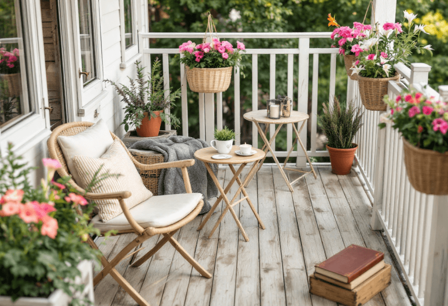 another balcony designed in a small style