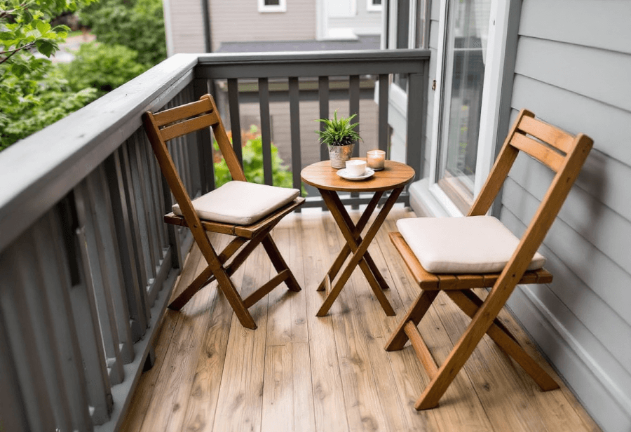 another small balcony designed