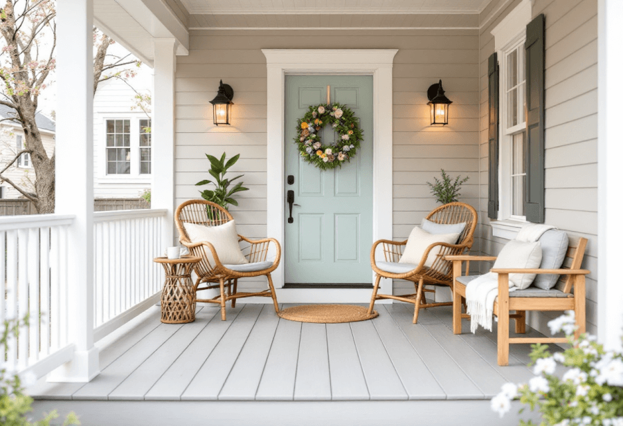 another porch designed in a spring style