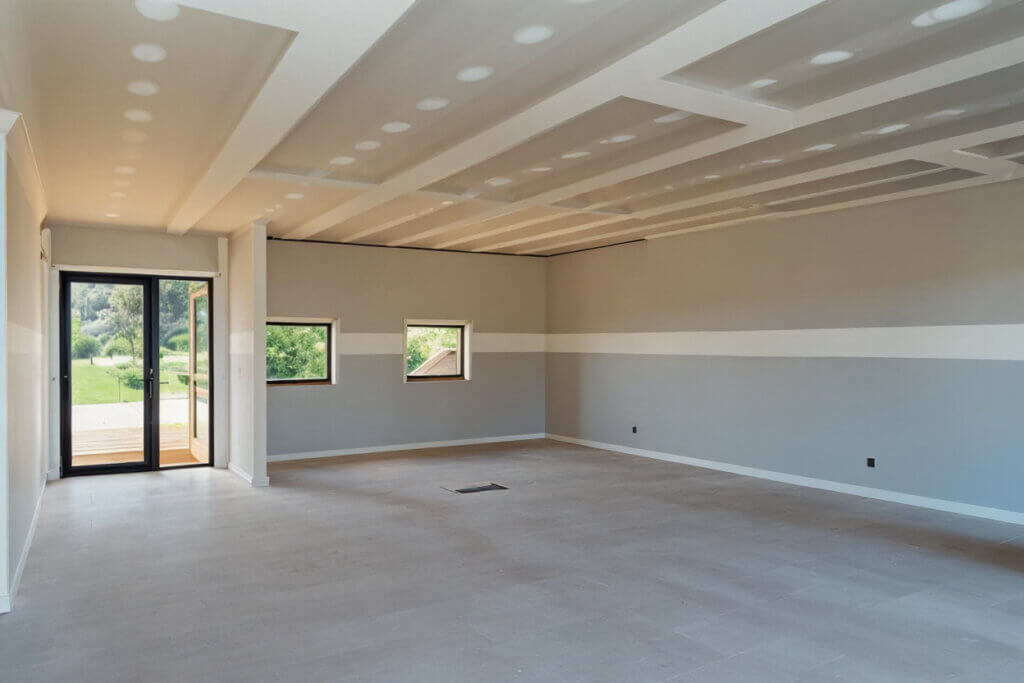 a photo of an unfinished interior of a house