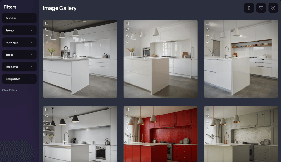 How the Unified Image Gallery looks