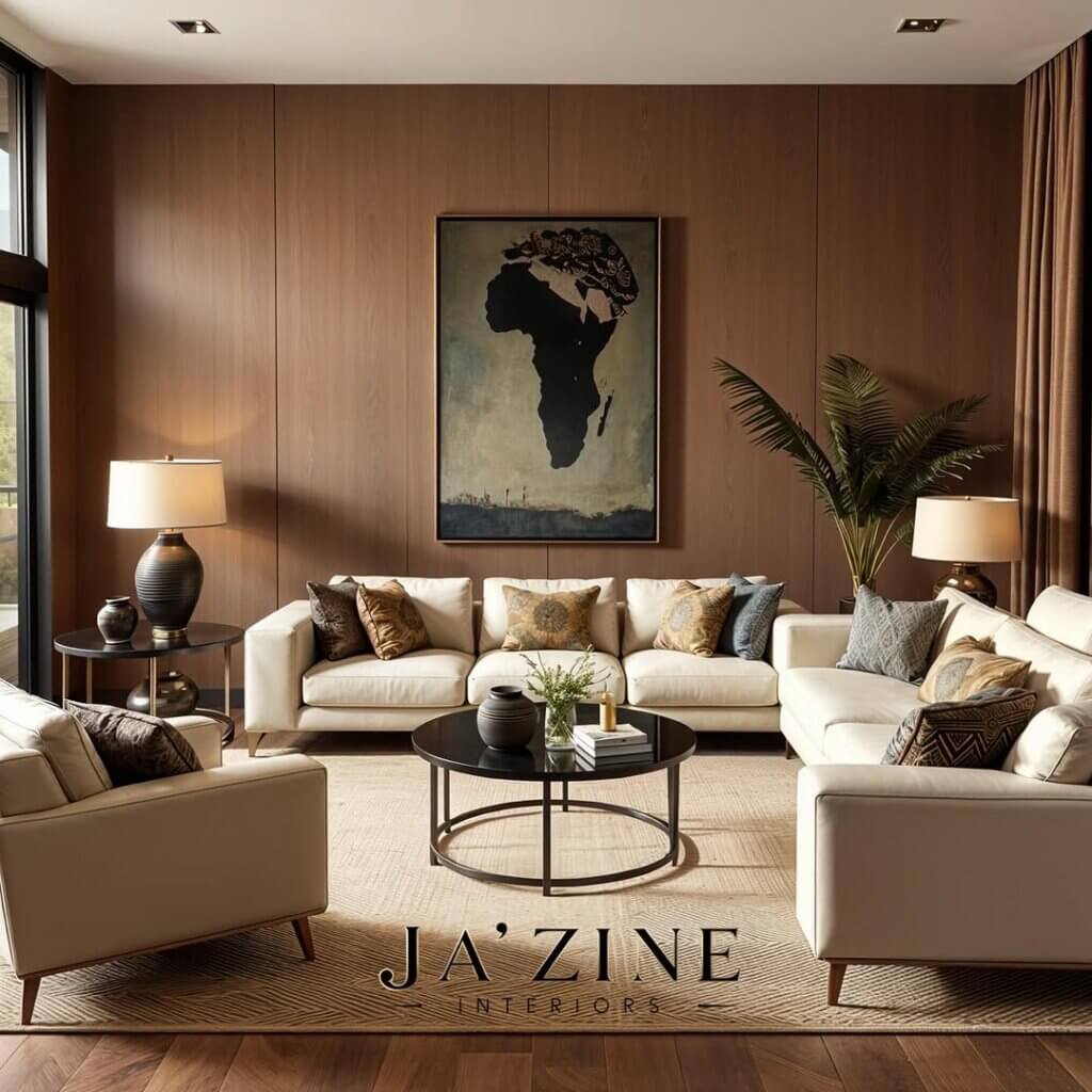 a living room designed by Ajah using HomeDesignsAI