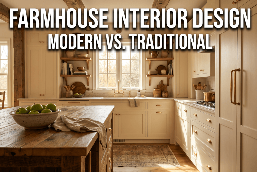 Farmhouse Interior Design: Modern vs. Traditional
