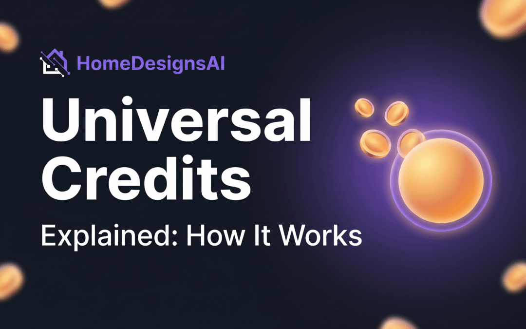 HomeDesignsAI Universal Credits Explained: How It Works