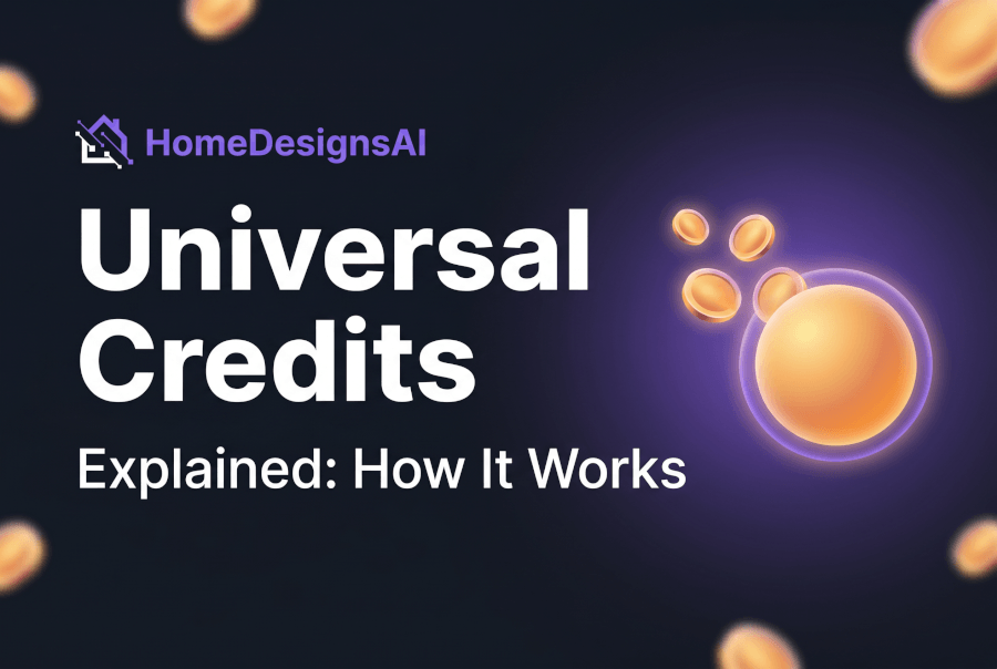 HomeDesignsAI Universal Credits Explained: How It Works