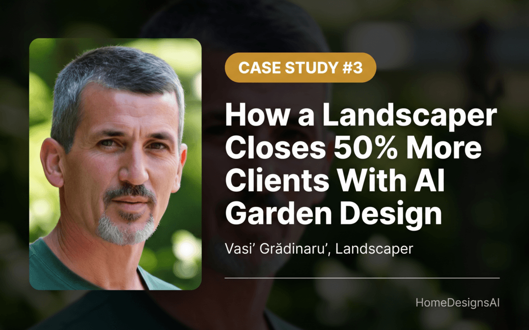 [Case Study #3] How a Landscaper Closes 50% More Clients With AI Garden Design
